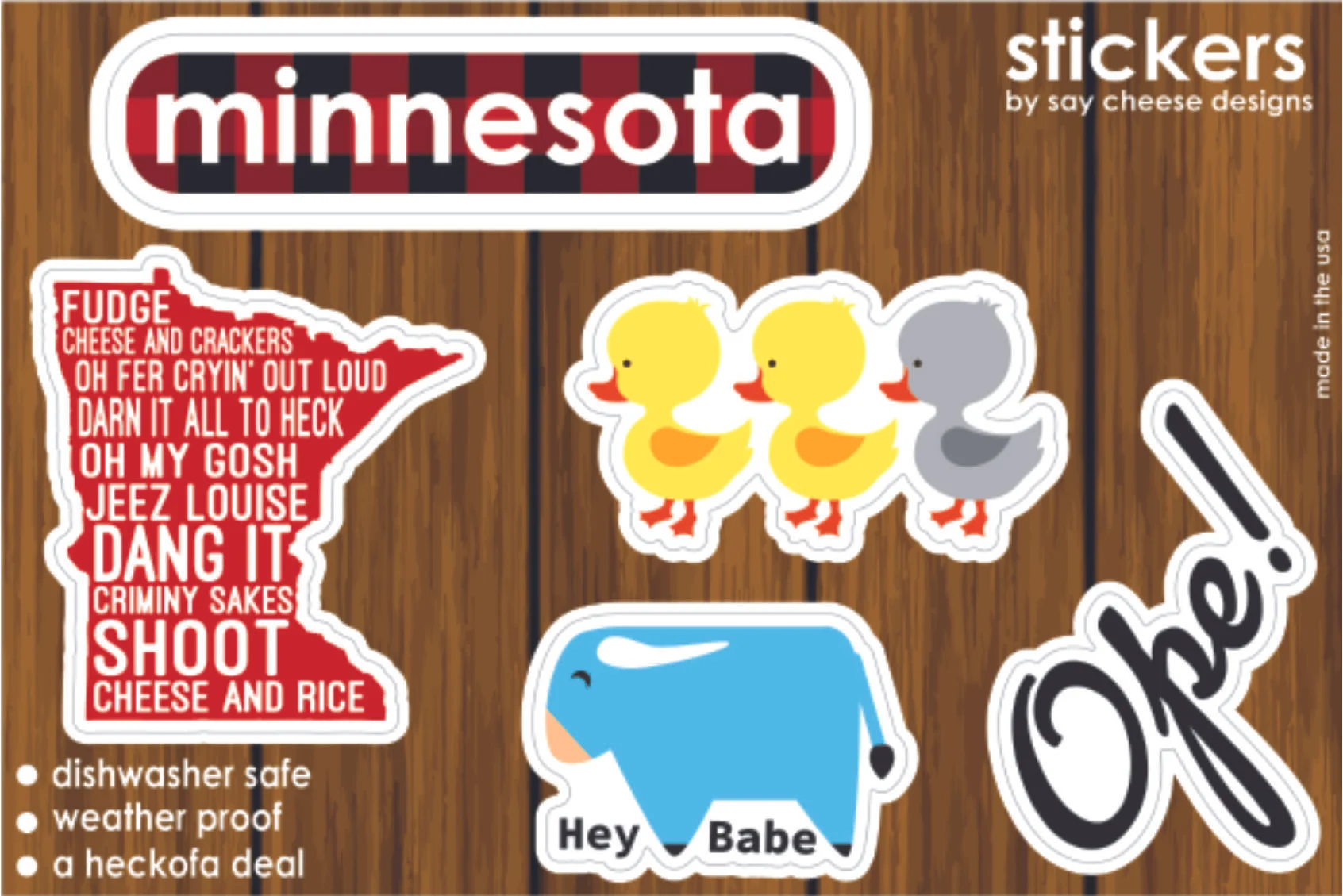 STICKERS — Say Cheese Designs